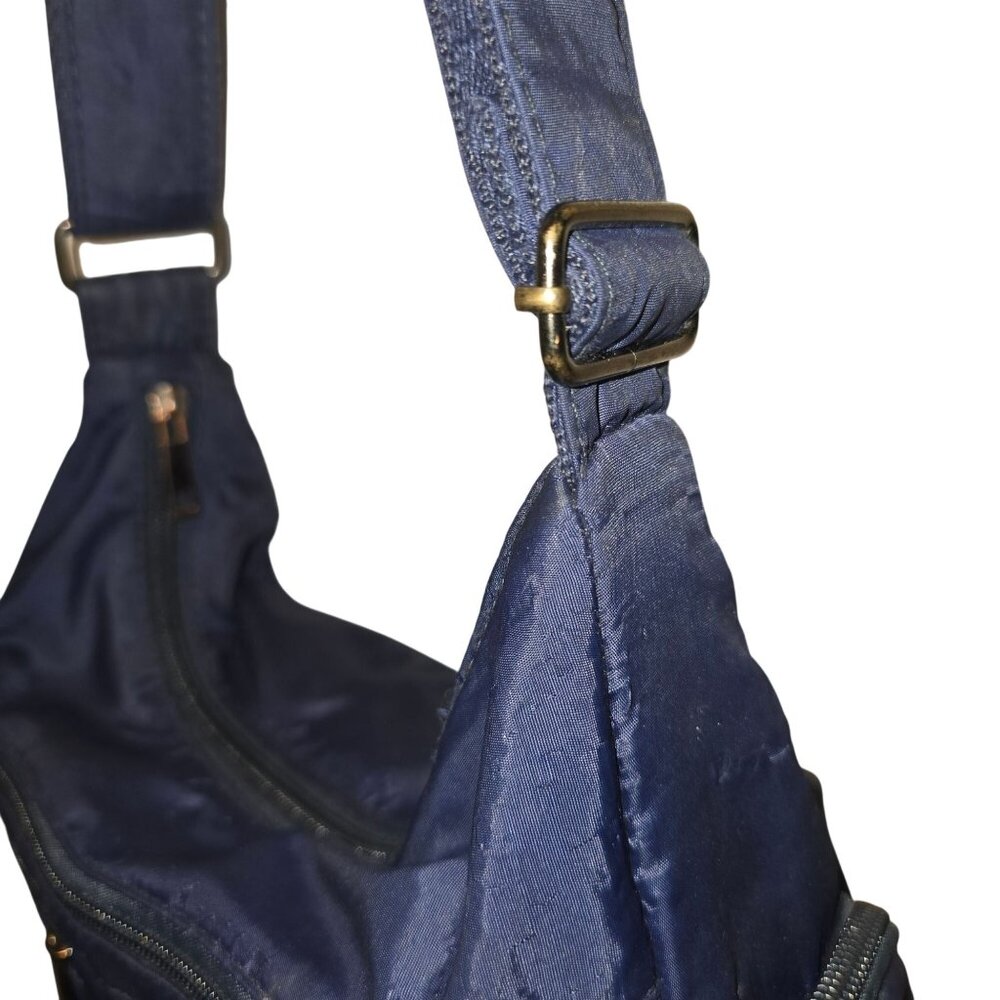 Vintage 90s Volganik Rock Multi Pocket Nylon Washable Travelers Crossbody Bag - Picture 8 of 9